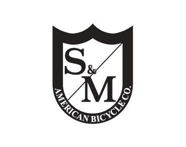 Black and White BMX Logo - S & M