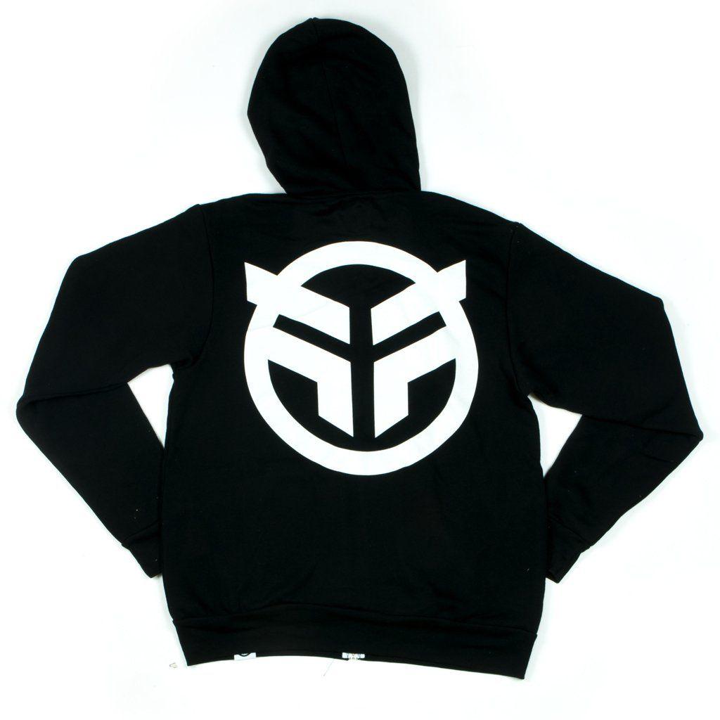 Black and White BMX Logo - Federal Logo Zip Up Hooded Sweat