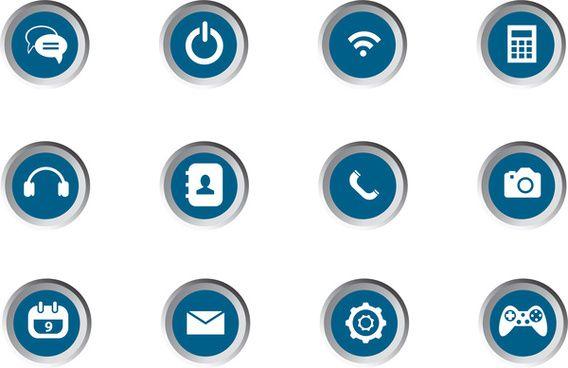 Mobile App Icons Logo - Mobile icon vector free vector download (936 Free vector)