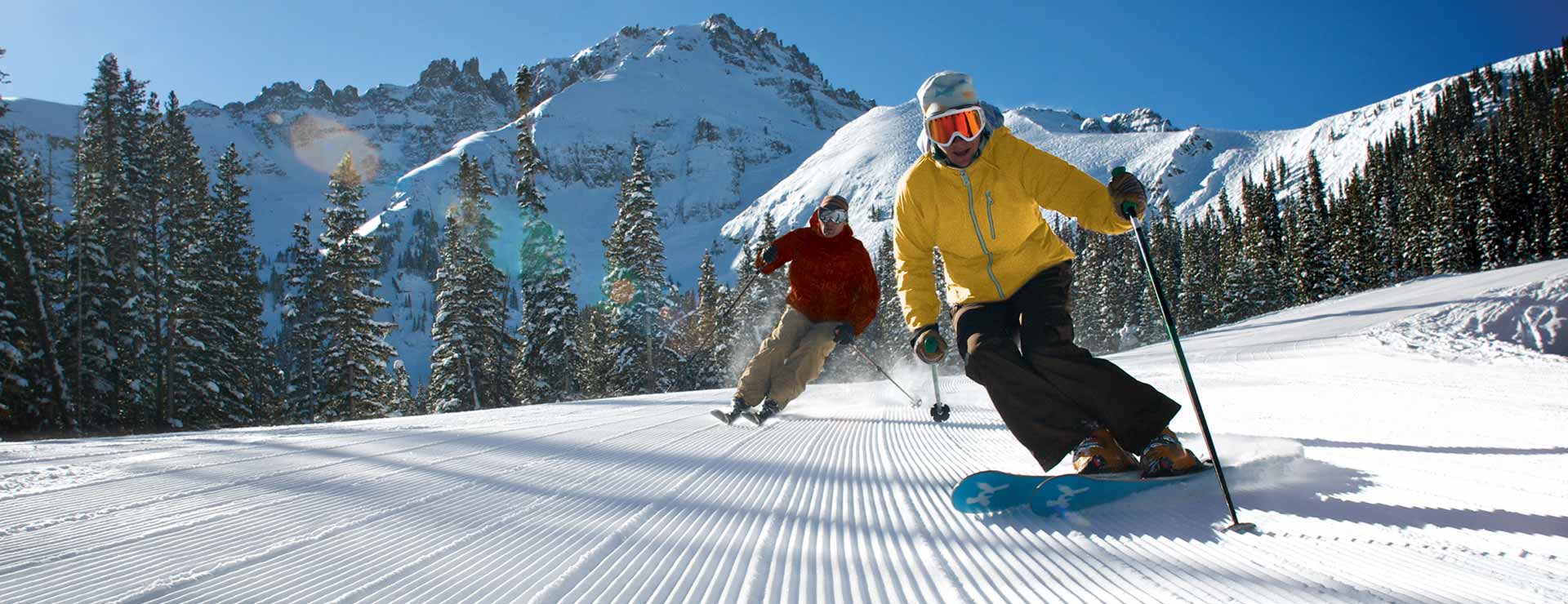 Snow Skier Logo - The Mountain