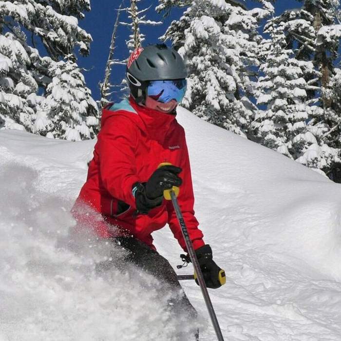 Snow Skier Logo - Home