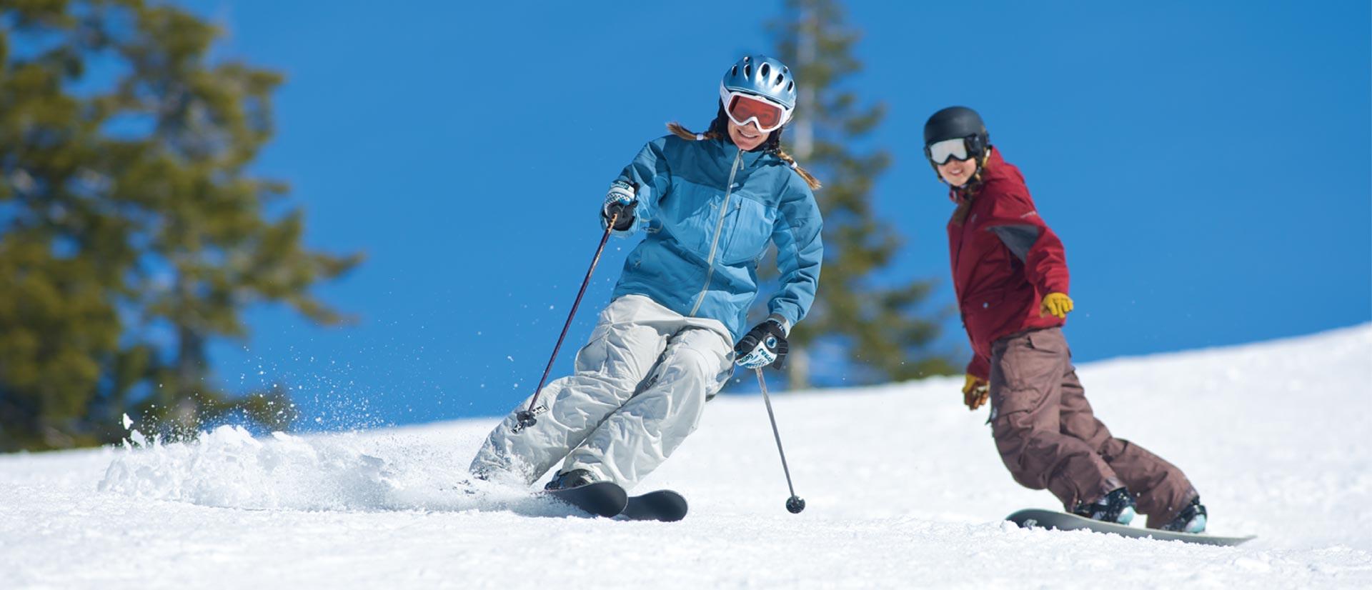 Snow Skier Logo - Dodge Ridge Ski Area closest California Snow to the Bay Area