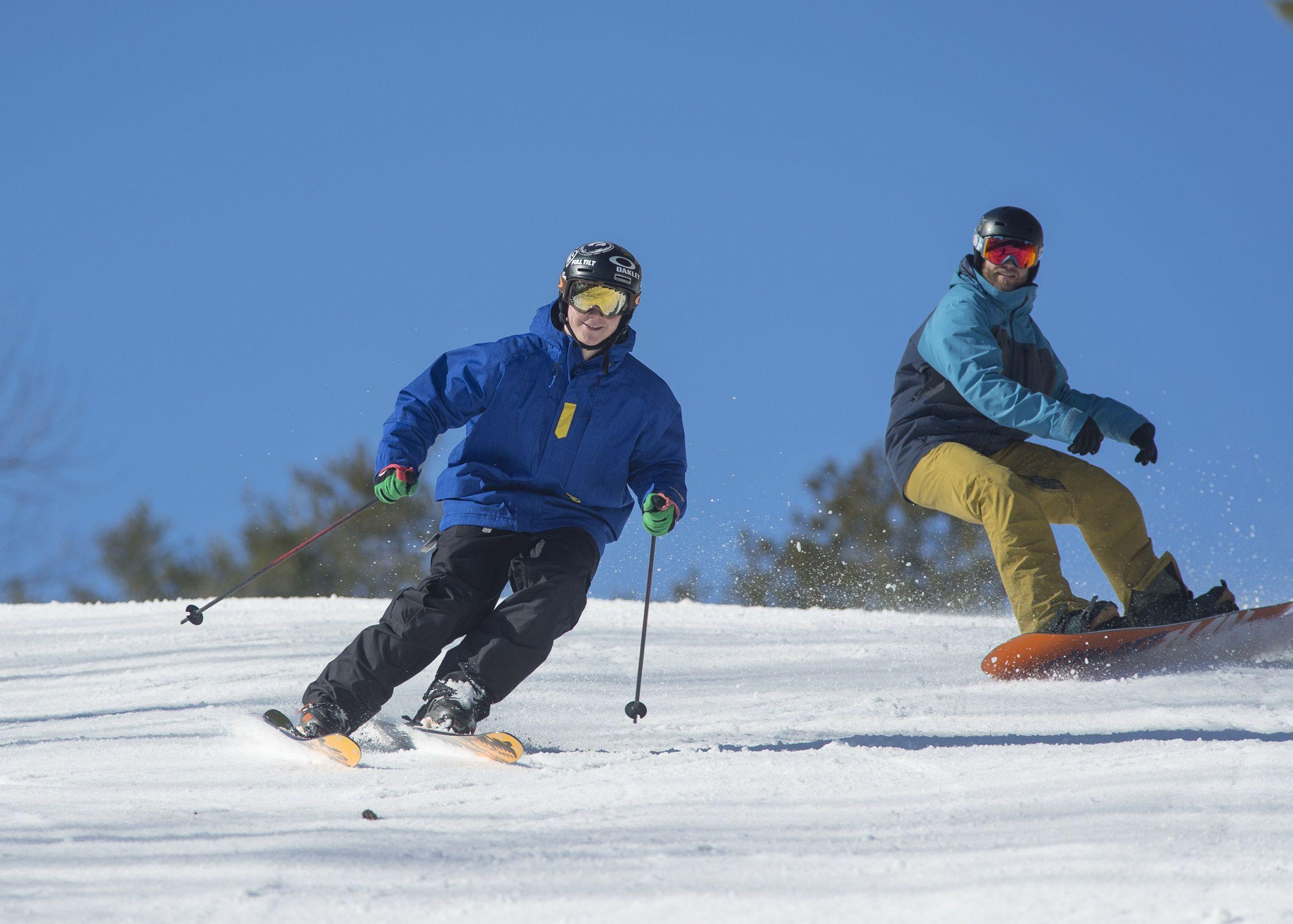 Snow Skier Logo - Pats Peak Peak Ski Area in Henniker, NH is southern New