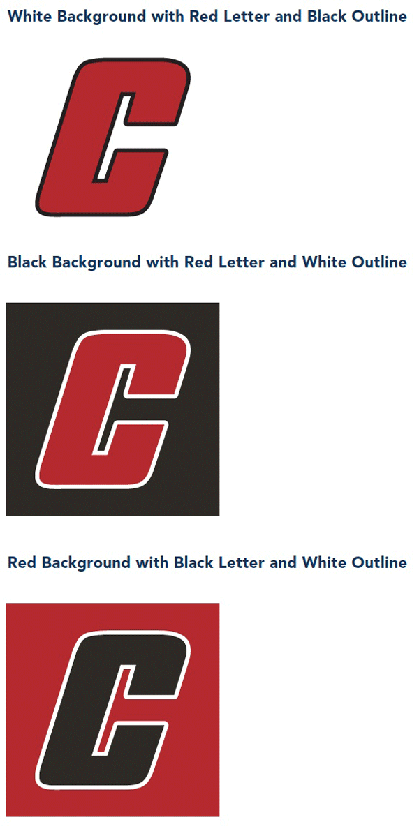 Red and Black C Logo - Identity Standards - Section 3 - Catholic University of America | CUA