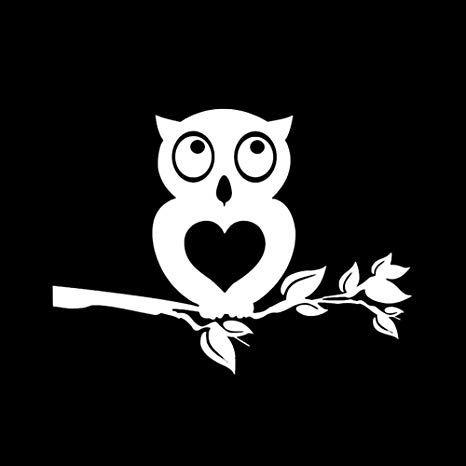 Standing Owl Logo - kAJSHUEs Car Stickers, Cute Owl Standing On Branch Reflective Car ...
