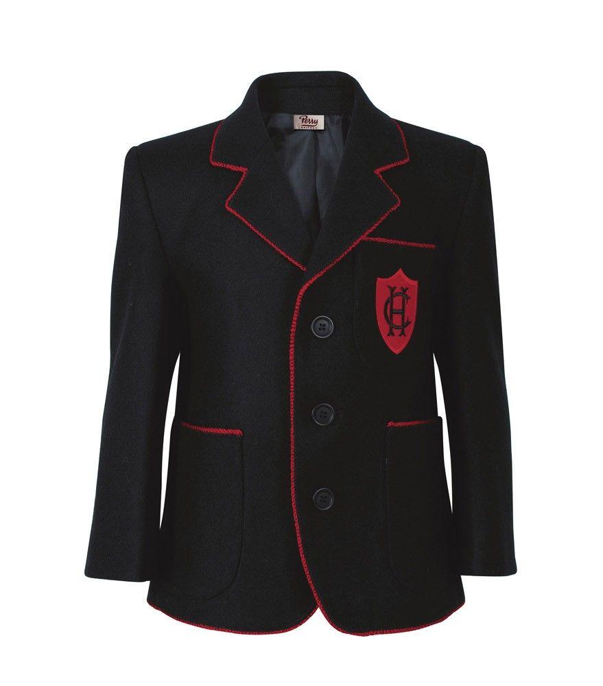 Black and Red C Logo - BLA-65-CHS - Chepstow House blazer - Black/red trim/logo - Summer ...