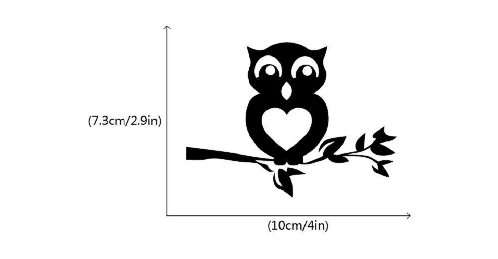 Standing Owl Logo - DSU Owl Standing On the Branch Switch Sticker Vinyl Cartoon Owl Wall ...