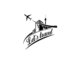 Black Travel Logo - Logopond - Logo, Brand & Identity Inspiration (Let's Travel)