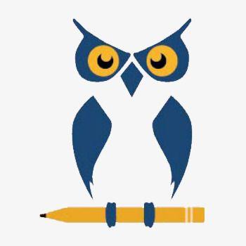 Standing Owl Logo - Owl Standing On The Pen, Owl Clipart, Animal, Pencil PNG Image