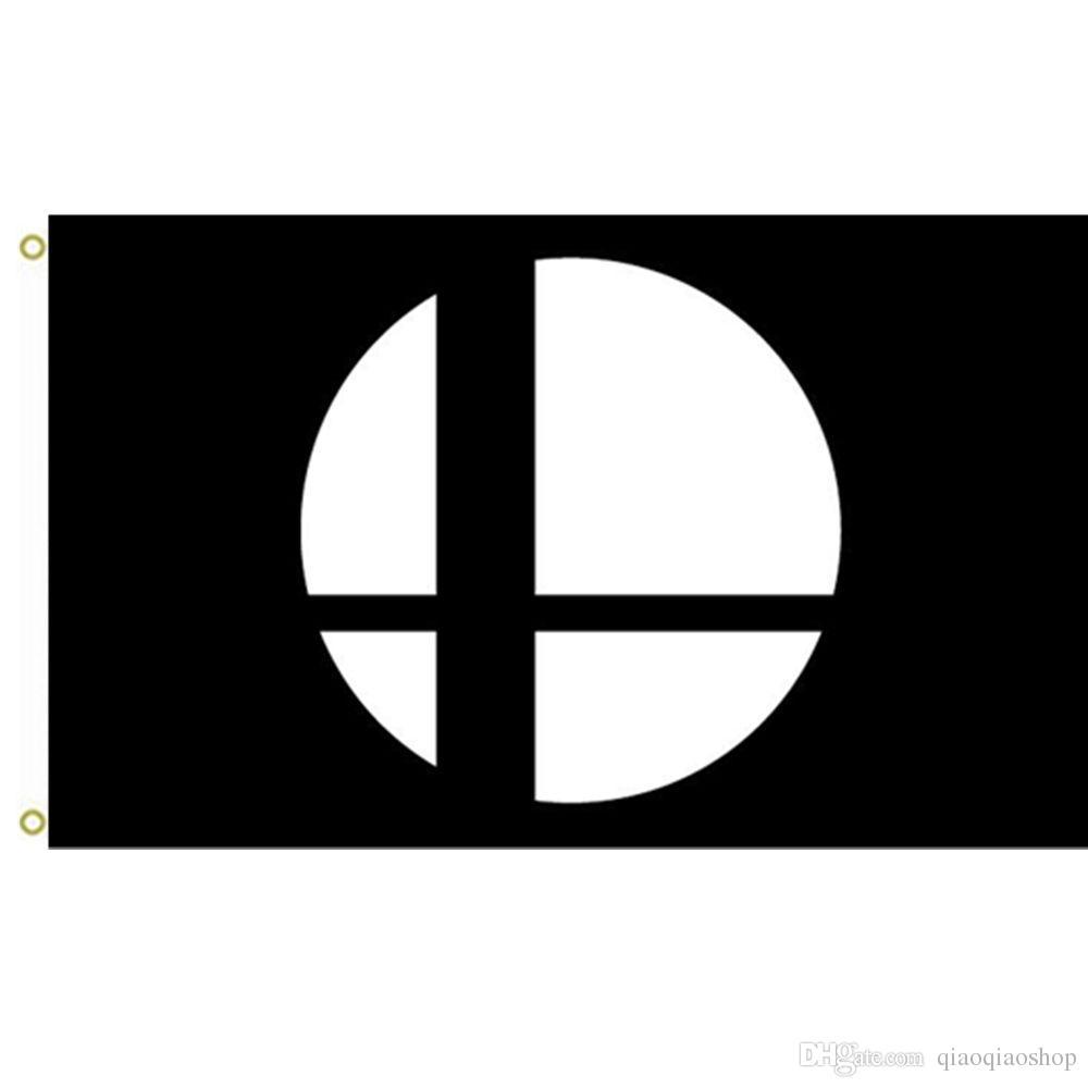 Smash Logo - YUN Super Smash Bros Logo Poster Flag Banner Custom Any Flag
