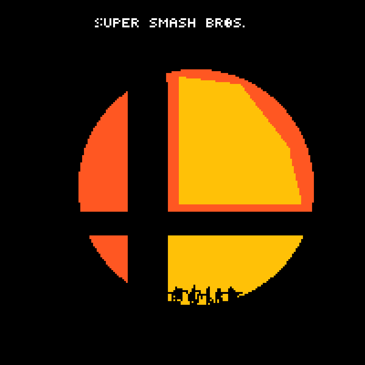Smash Logo - Pixilart smash bros. logo (switch version)