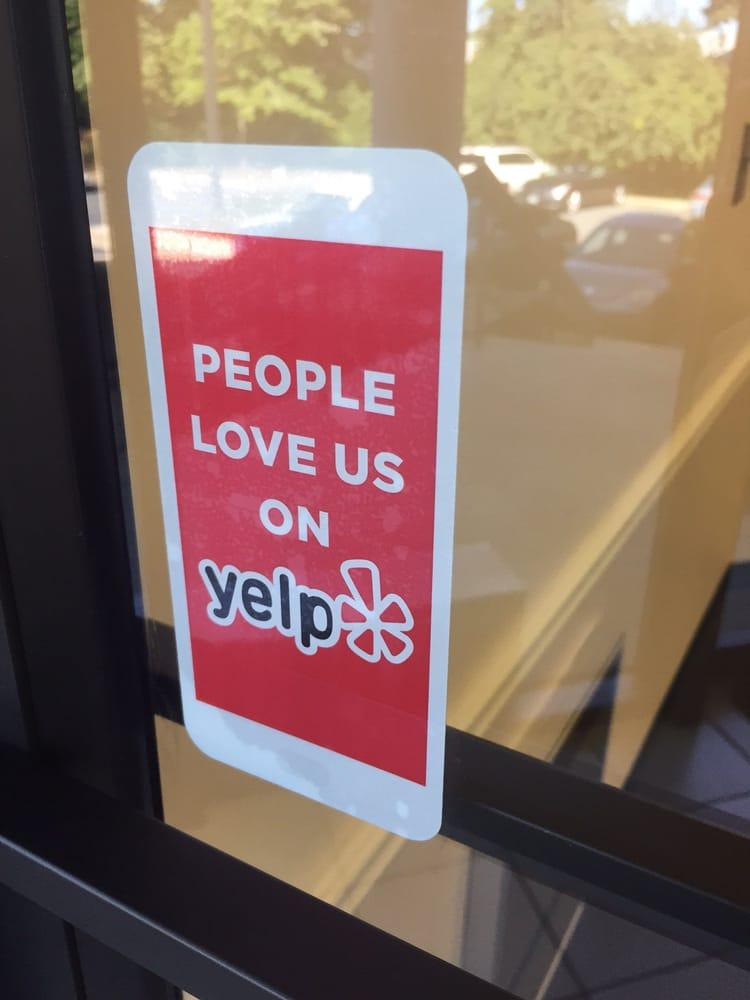 Love Us On Yelp Logo - YELP STICKER BUSINESS DECAL LOGO SIGN PEOPLE LOVE US ON YELP - 100 ...