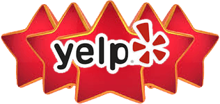 Love Us On Yelp Logo - Salty Papas Shrimp House - Fort Myers, Florida