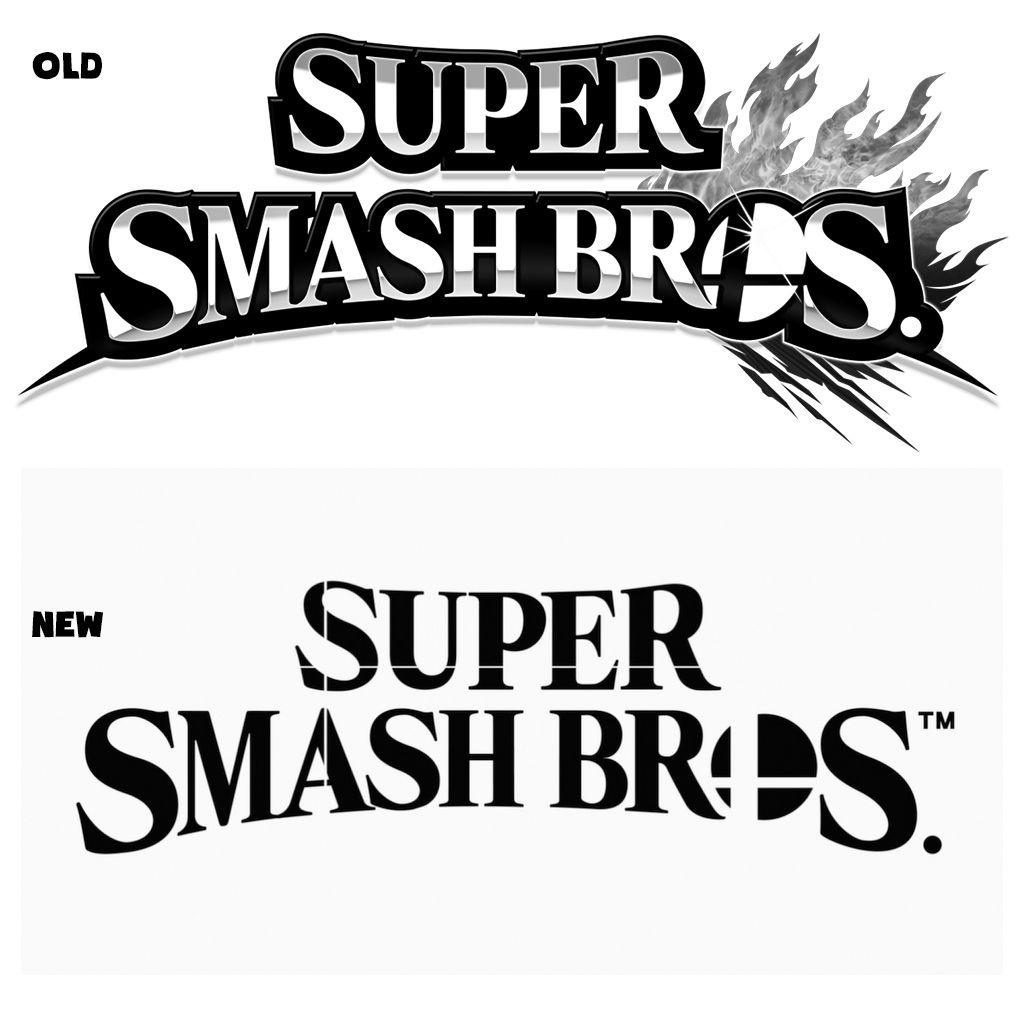 Smash Logo - Super Smash Bros. Logo Comparison : smashbros