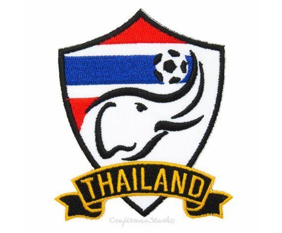 Elephant Football Logo - Elephant Patch Logo Thailand National Football Team Emblem | Etsy