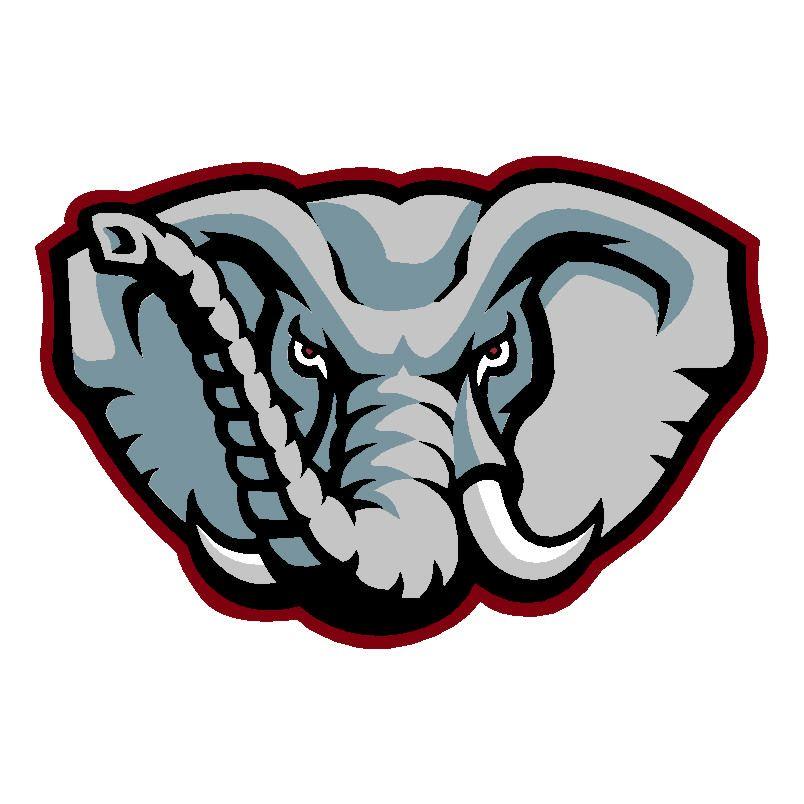 Elephant Football Logo - Alabama football vector Logos