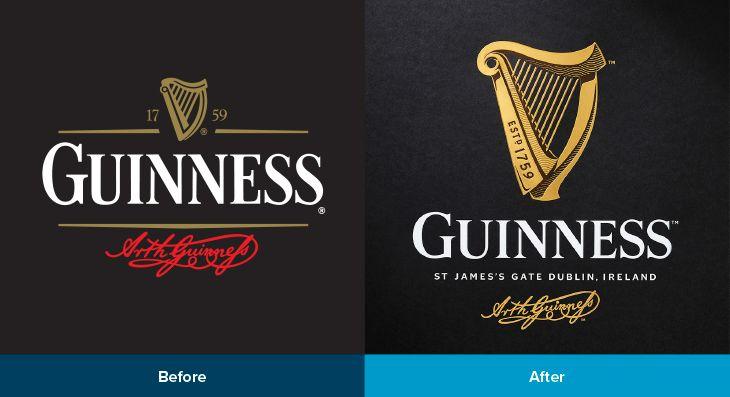 A Company with Harp Beer Company Logo - 5 companies who have updated their logo in 2016 | Obvious Group
