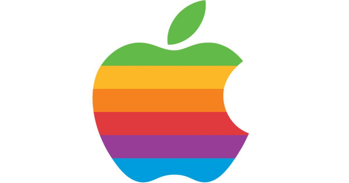 Apple Old Logo - Apple Files a New Trademark for its Iconic Rainbow Logo - The Mac ...