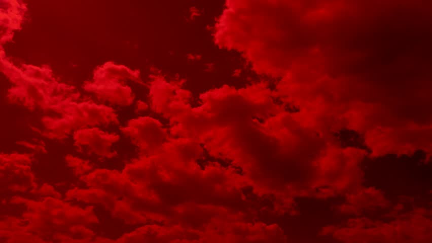 Dark Red Cloud Logo - 4k00:24Time lapse footage of bloody red clouds in the red sky. Bad ...