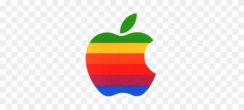 Rainbow Apple Logo - Retro Rainbow Apple Logo - Hi Res Apple Logo - Free Transparent PNG ...