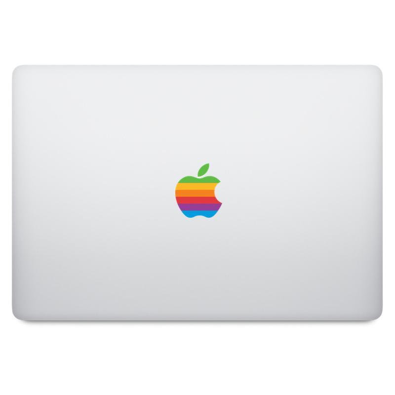 Rainbow Apple Logo - Retro Rainbow Apple Logo MacBook Decal – iStickr MacBook Decal