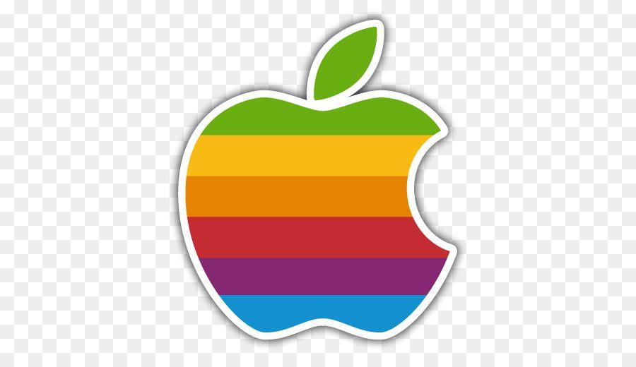 Rainbow Apple Logo - Apple II Logo Color Rainbow png download