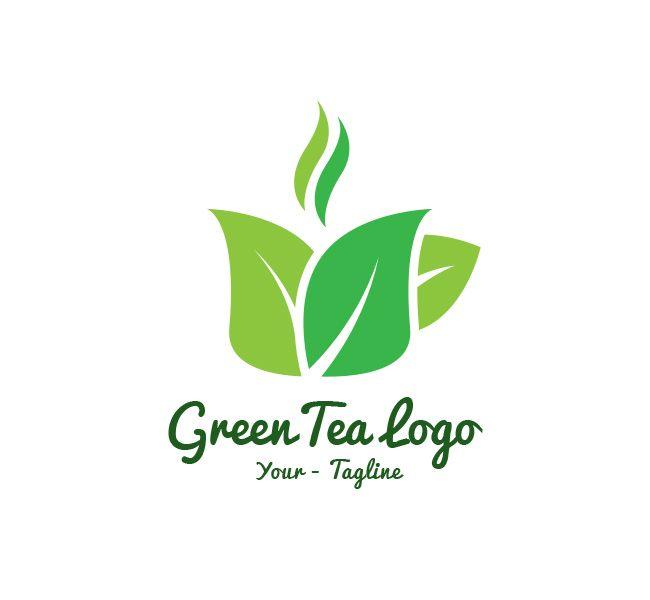 Green Tea Leaf Logo - Green Tea Logo & Business Card Template - The Design Love