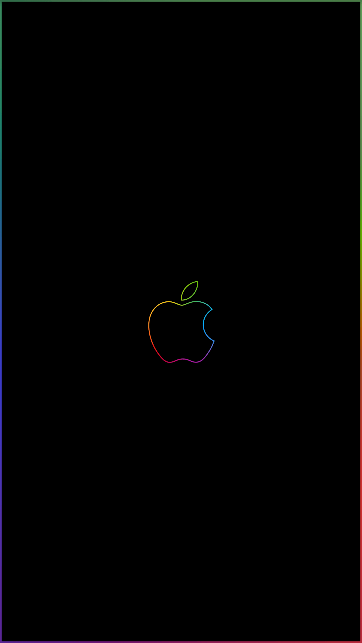 Rainbow Apple Logo - 7+ rainbow border & apple logo : iphone