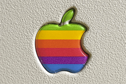 Rainbow Apple Logo - Rainbow Apple logo design throws One Direction star into