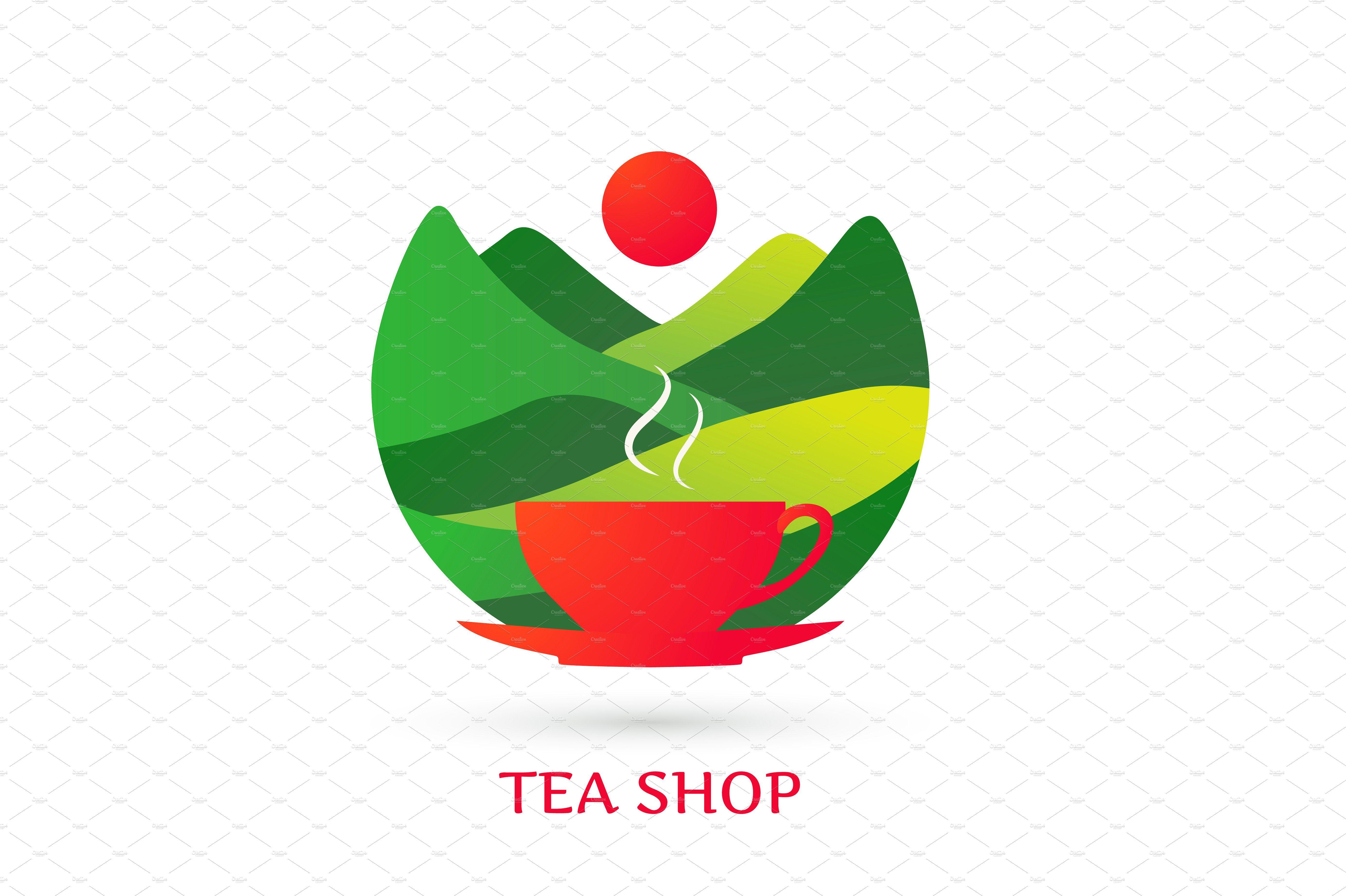 Tea Logo - Tea shop logo Logo Templates Creative Market