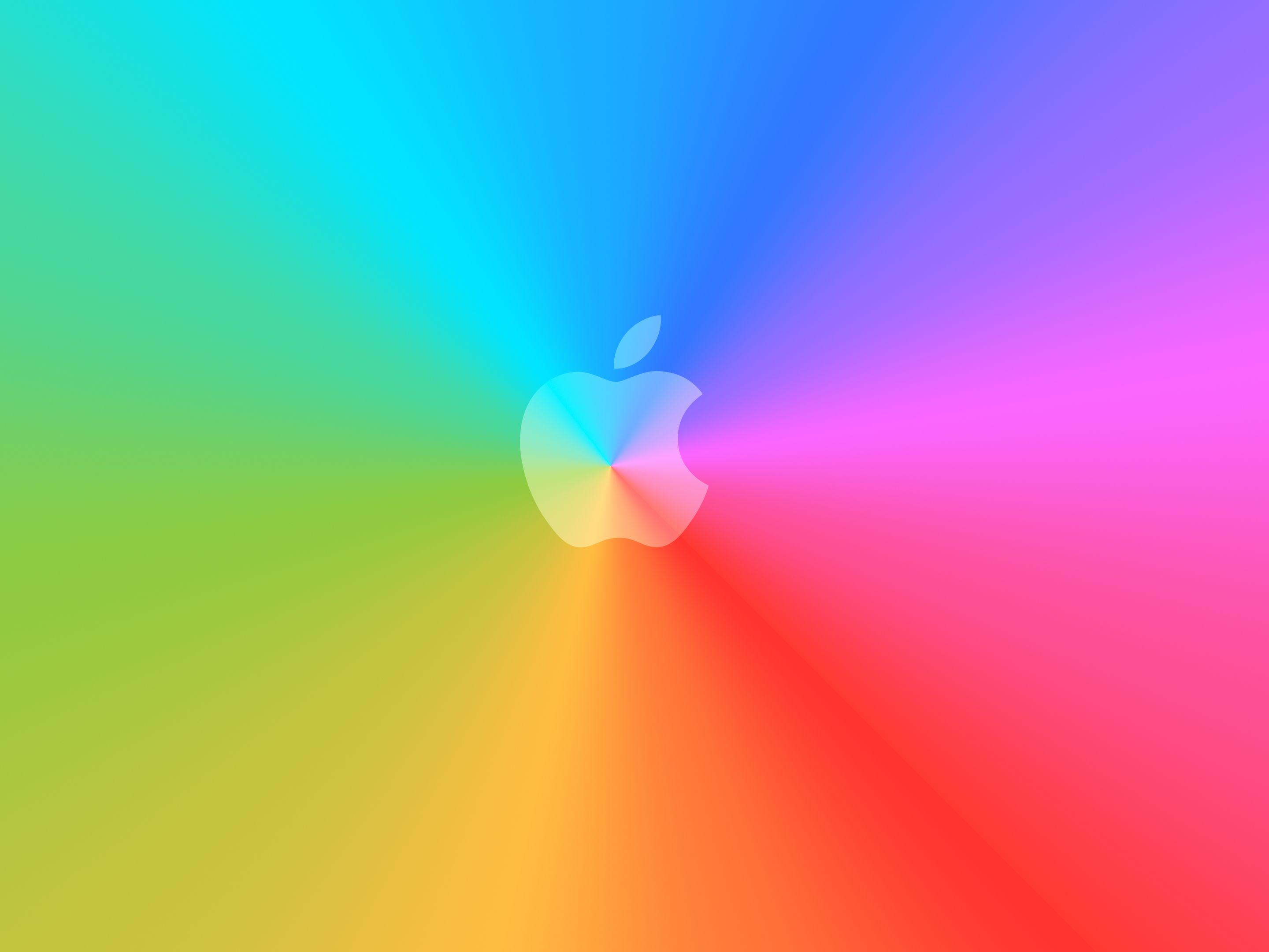 Rainbow Apple Logo - Excellent Apple Logo Wallpaper