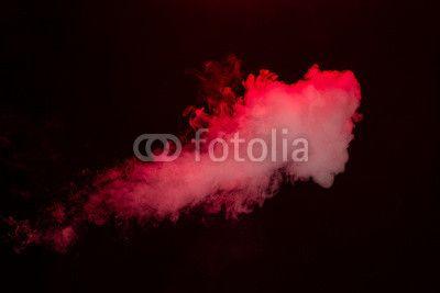 Dark Red Cloud Logo - Red cloud of vapor. dark black background. Buy Photo. AP Image