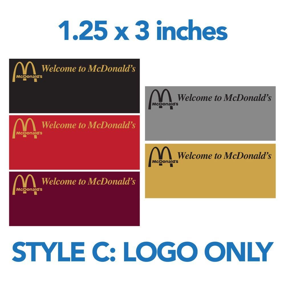 Gold and Red M Logo - McDonald's Style C: Logo Only - Blk / Red / Maroon / Silver / Gold ...