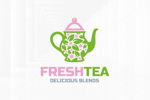 Tea Logo - Fresh Tea Logo Template Logo Templates Creative Market