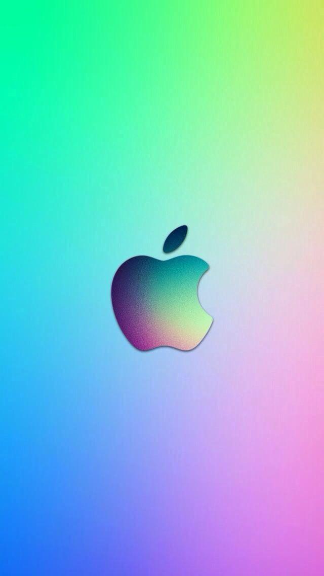Rainbow Apple Logo - Rainbow Apple Logo. Wallpaper. iPhone wallpaper, Apple wallpaper
