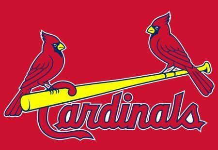 The Birds On Bat Cardinals Logo - St Louis Cardinals 2 Birds on Bat - Baseball & Sports Background ...