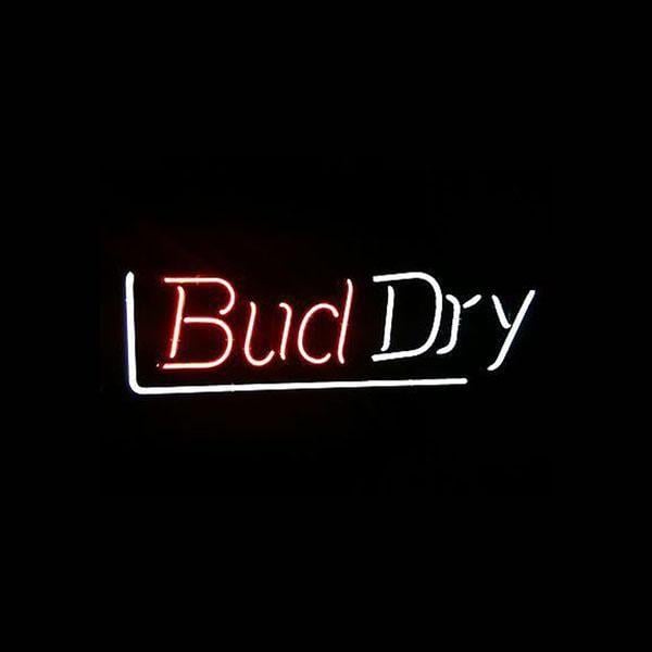 Neon Company Logo - Bud Dry Logo Neon Sign Custom Handmade Commercial Real Glass