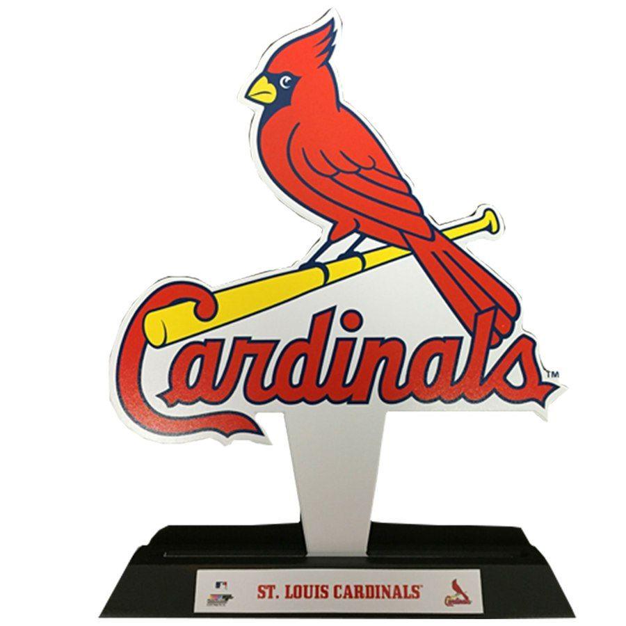 The Birds On Bat Cardinals Logo - St. Louis Cardinals Bird on the Bat Logo Desktop Statue