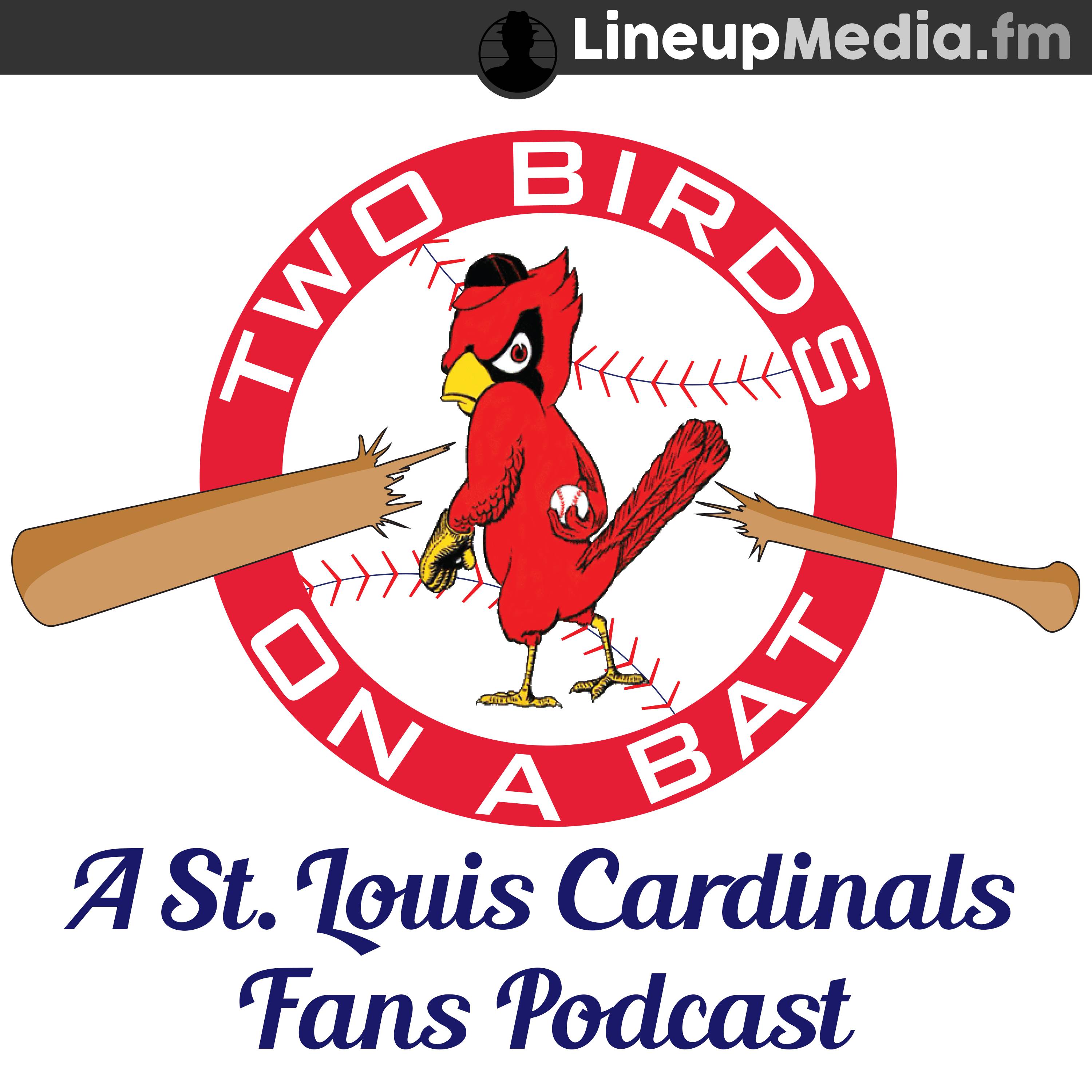 The Birds On Bat Cardinals Logo - Two Birds on a Bat Podcast for Cardinal Fans,