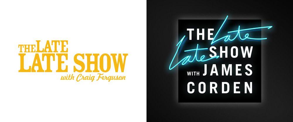 Neon Company Logo - Brand New: New Logo and Show Open for The Late Late Show with James ...