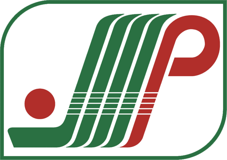 Red and Green a Logo - Plattsburgh Pioneers Primary Logo - Quebec Major Jr Hockey League ...