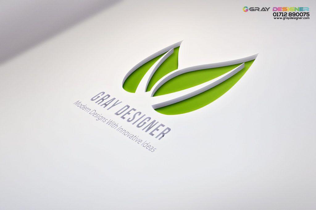 Gray and Green Logo - Logo Design Service In Bangladesh