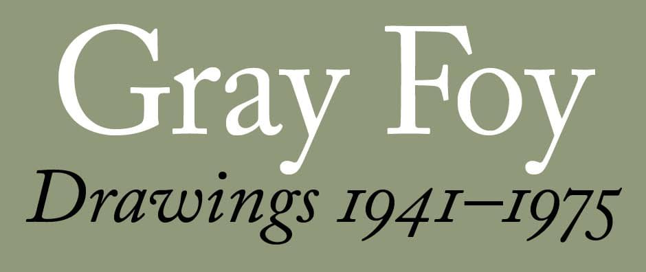 Gray and Green Logo - Gray Foy: Drawings 1941-1975