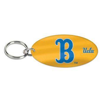 B in Blue Oval Logo - Wincraft B UCLA Blue/Gold Color Oval Key Chain - Campus Store