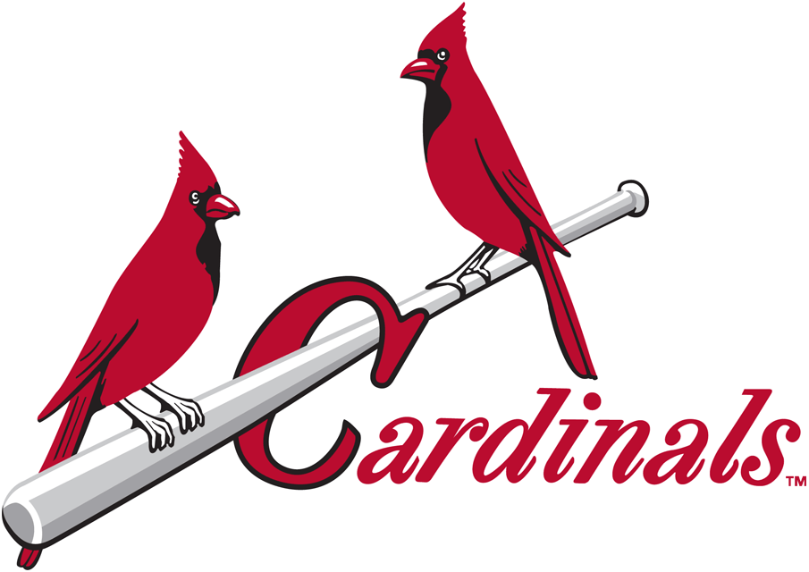 The Birds On Bat Cardinals Logo - St. Louis Cardinals Primary Logo League (NL)