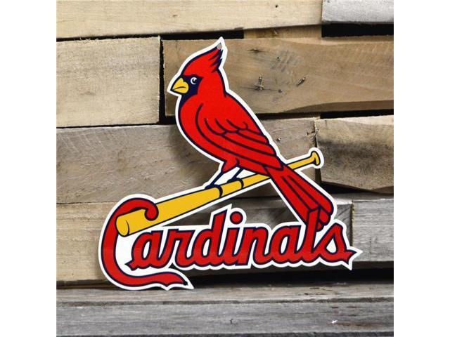 The Birds On Bat Cardinals Logo - Authentic Street Signs 94002 12 in. Cardinals Bird On Bat Steel Logo