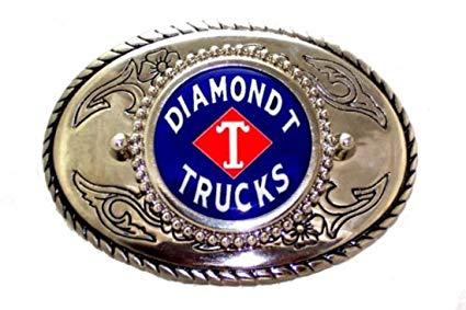 Diamond T Logo - Diamond T Trucks Antique Auto Western Logo Belt Buckle