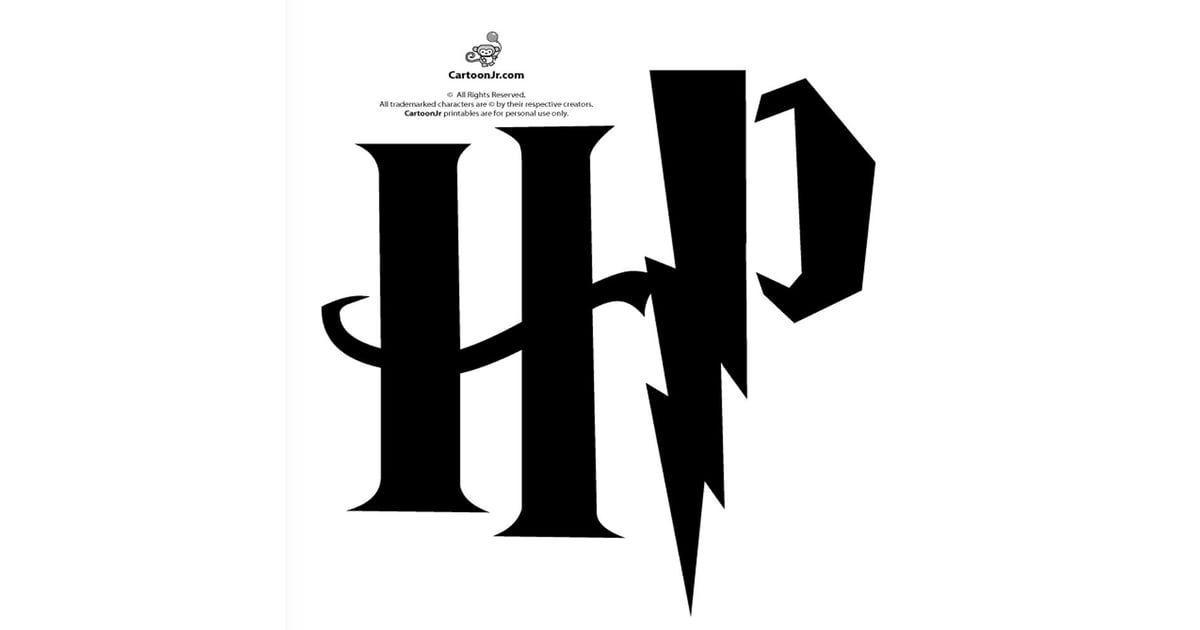 Harry Potter Logo - Harry Potter Logo | Pumpkin Carving Stencils | POPSUGAR Smart Living ...