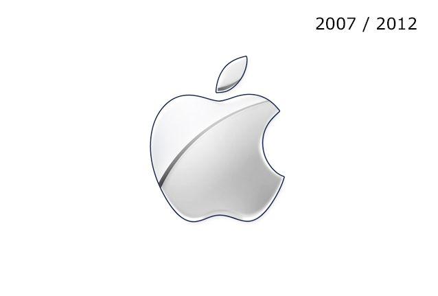 2007 Apple Logo - Apple Logo Tasarım Değişiklikleri Tasarım
