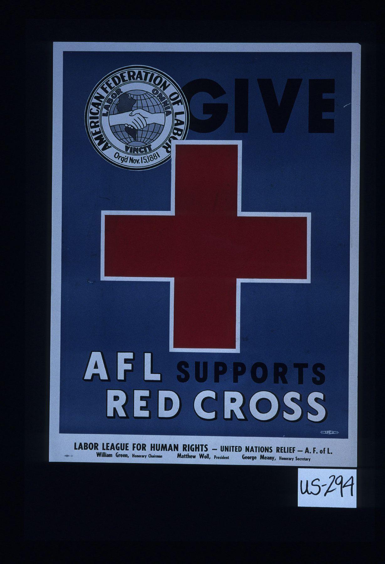 Red Cross Human Rights Logo - Give. AFL supports Red Cross. Labor League for Human Rights